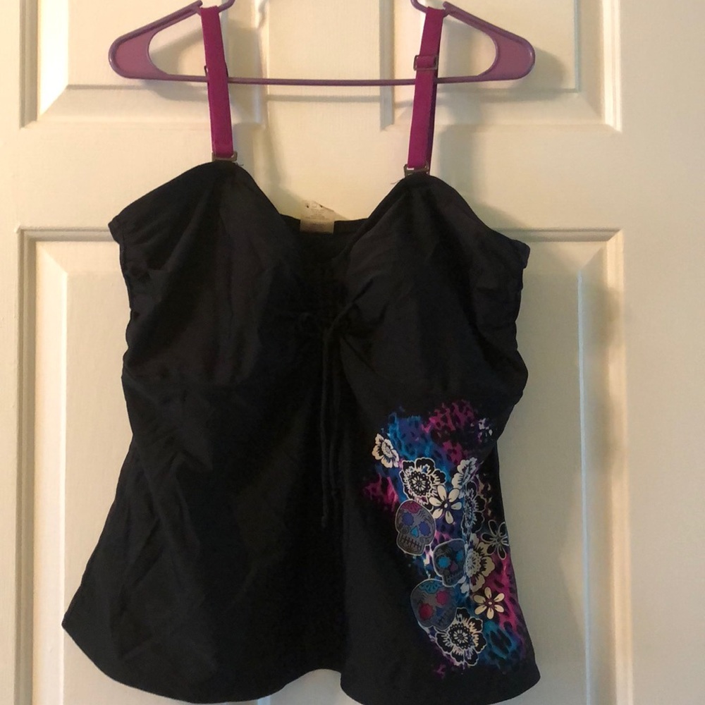 Skull bathing suit 👙 top